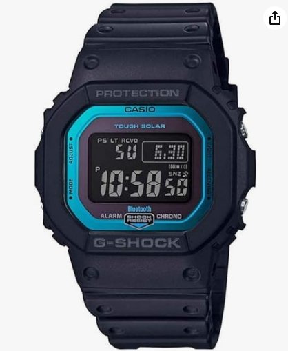 Casio G Shock GW-B5600-2ER Men's Bluetooth Solar Watch - Chronographworld