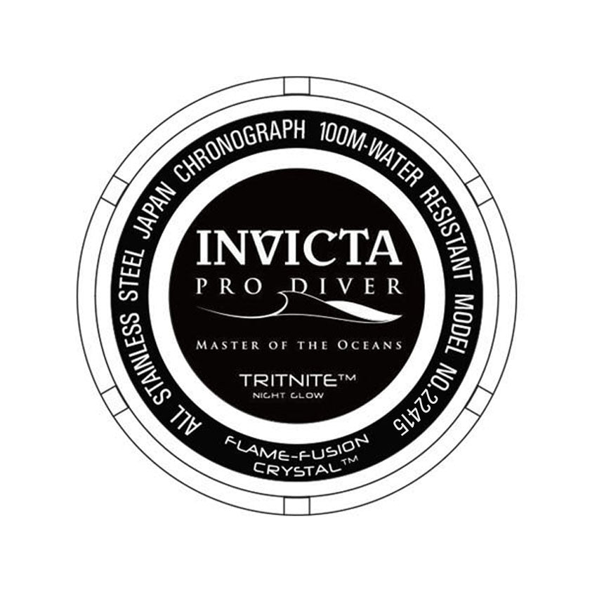Invicta Pro Diver - SCUBA 22415 Men's Quartz Watch back case detail