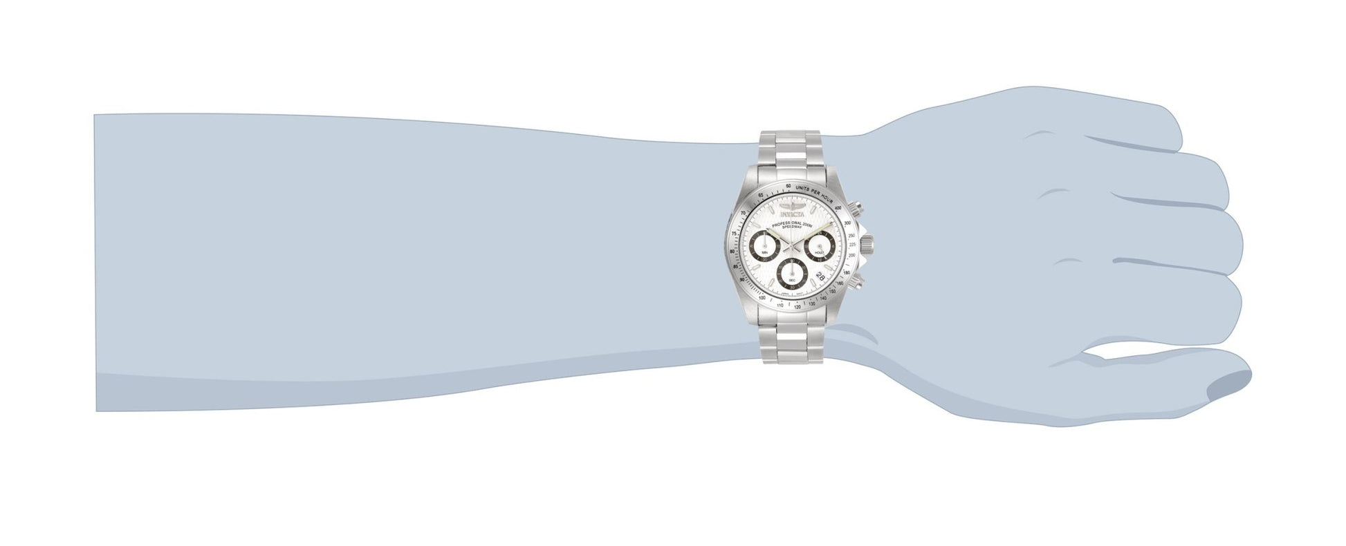 Invicta Speedway 9211 Men's Quartz Watch featuring a black dial and silver-tone bezel worn on wrist